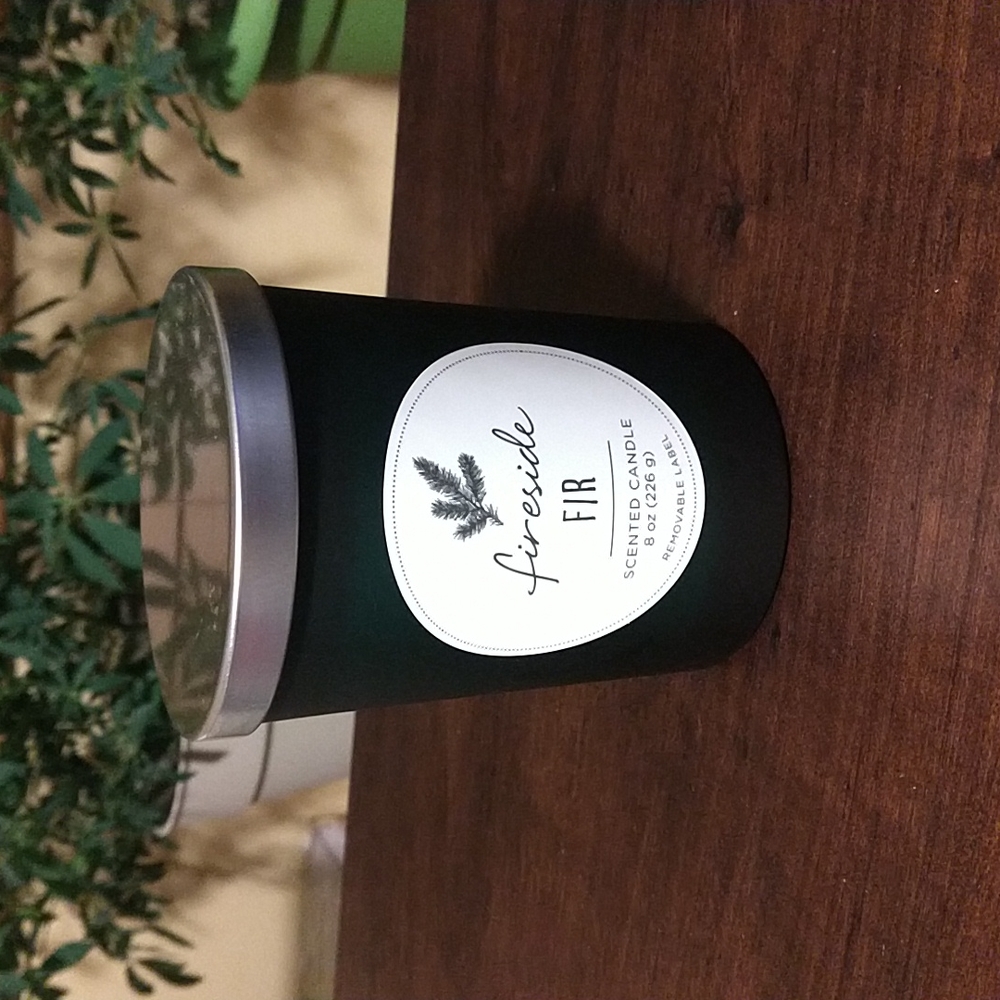 HD Designs Fireside Fir Scented Candle 8 oz